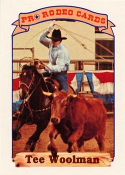 1991 Rodeo America Set A #6 Tee Woolman Front